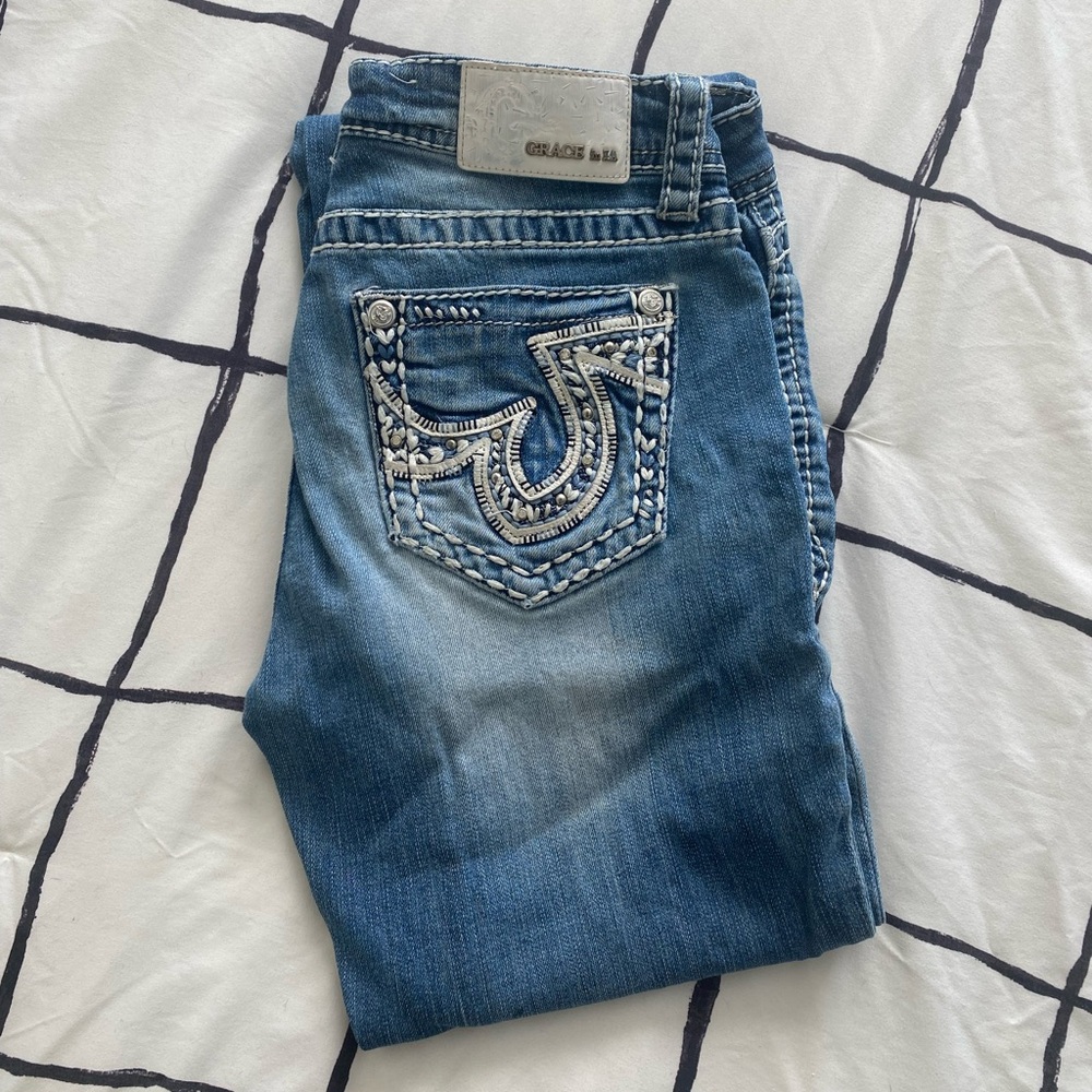 Grace in LA Bootcut Jeans. Size 27